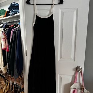 Elegant Black and White Women's Dress
